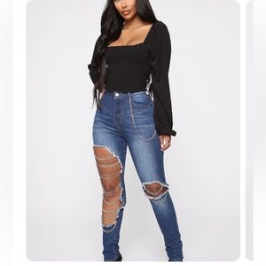 Chain The Channel Skinny Jeans